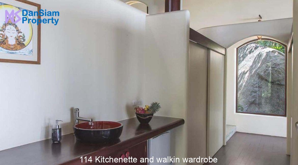 114 Kitchenette and walkin wardrobe