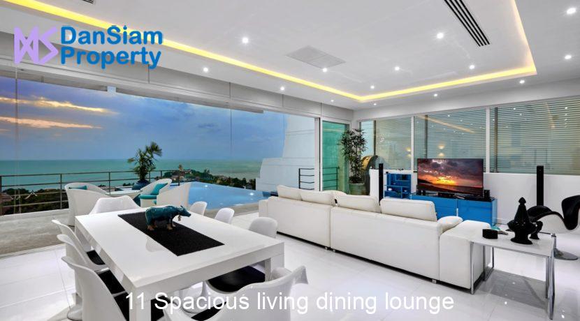 11 Spacious living dining lounge