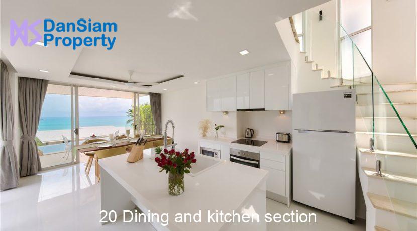 20 Dining and kitchen section