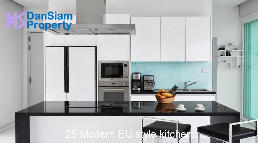 25 Modern EU style kitchen