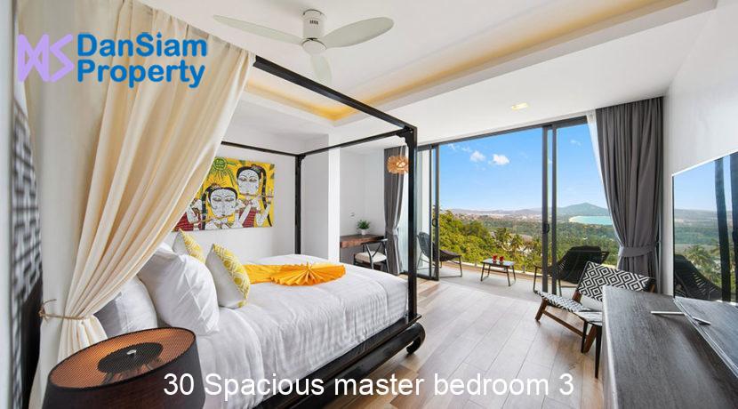 30 Spacious master bedroom 3