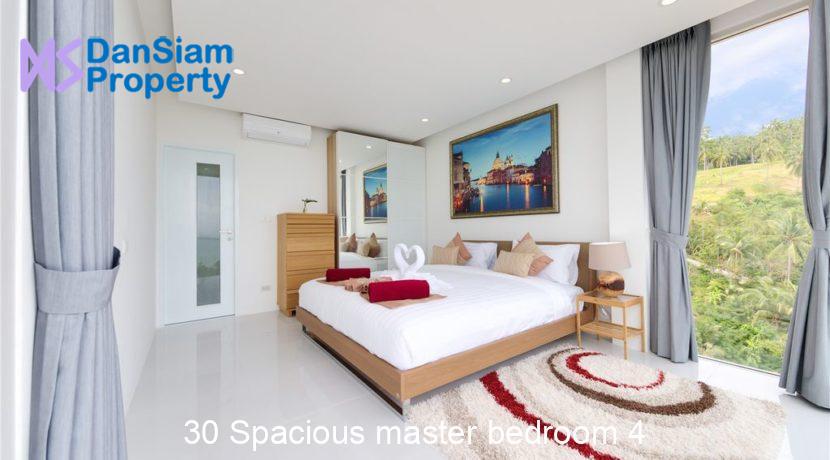 30 Spacious master bedroom 4