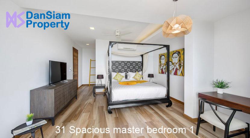 31 Spacious master bedroom 1
