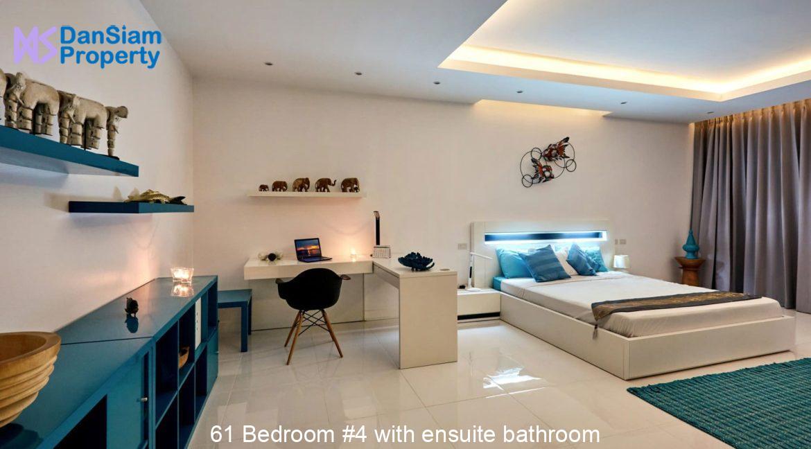 61 Bedroom #4 with ensuite bathroom