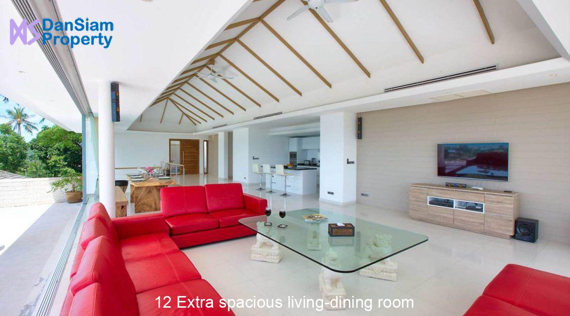 12 Extra spacious living-dining room