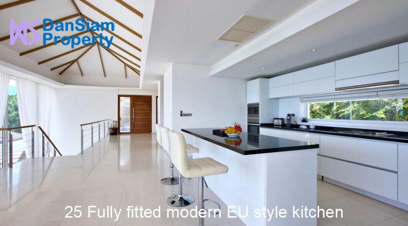 25 Fully fitted modern EU style kitchen