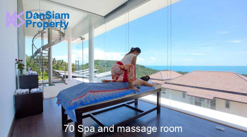 70 Spa and massage room