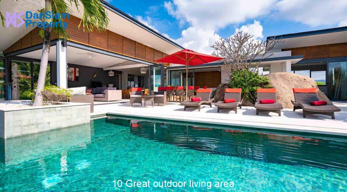 10 Great outdoor living area