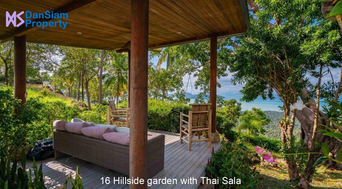 16 Hillside garden with Thai Sala