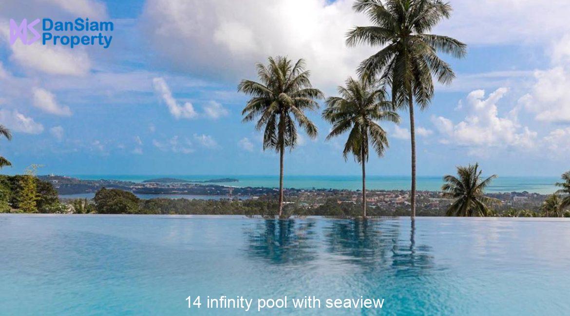 14 infinity pool with seaview