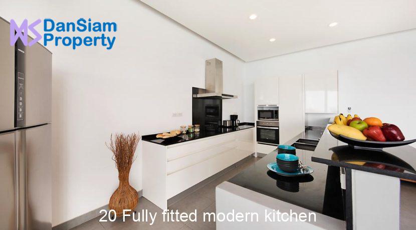 20 Fully fitted modern kitchen
