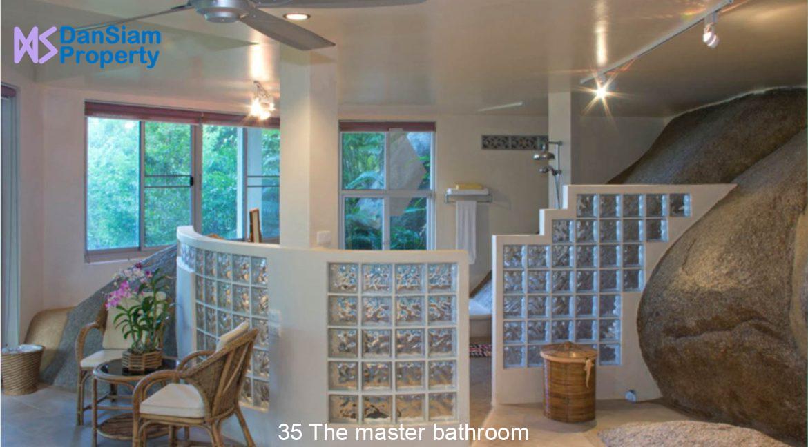 35 The master bathroom