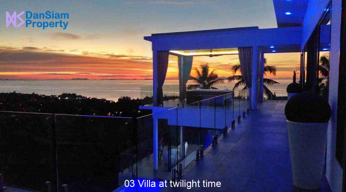 03 Villa at twilight time