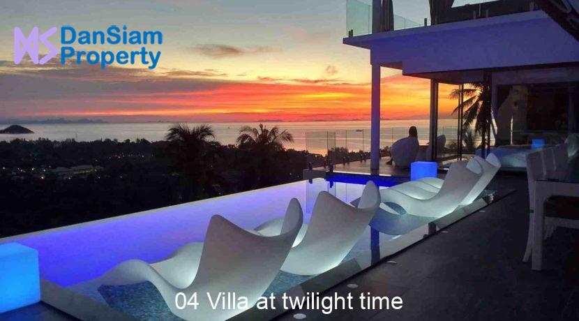 04 Villa at twilight time
