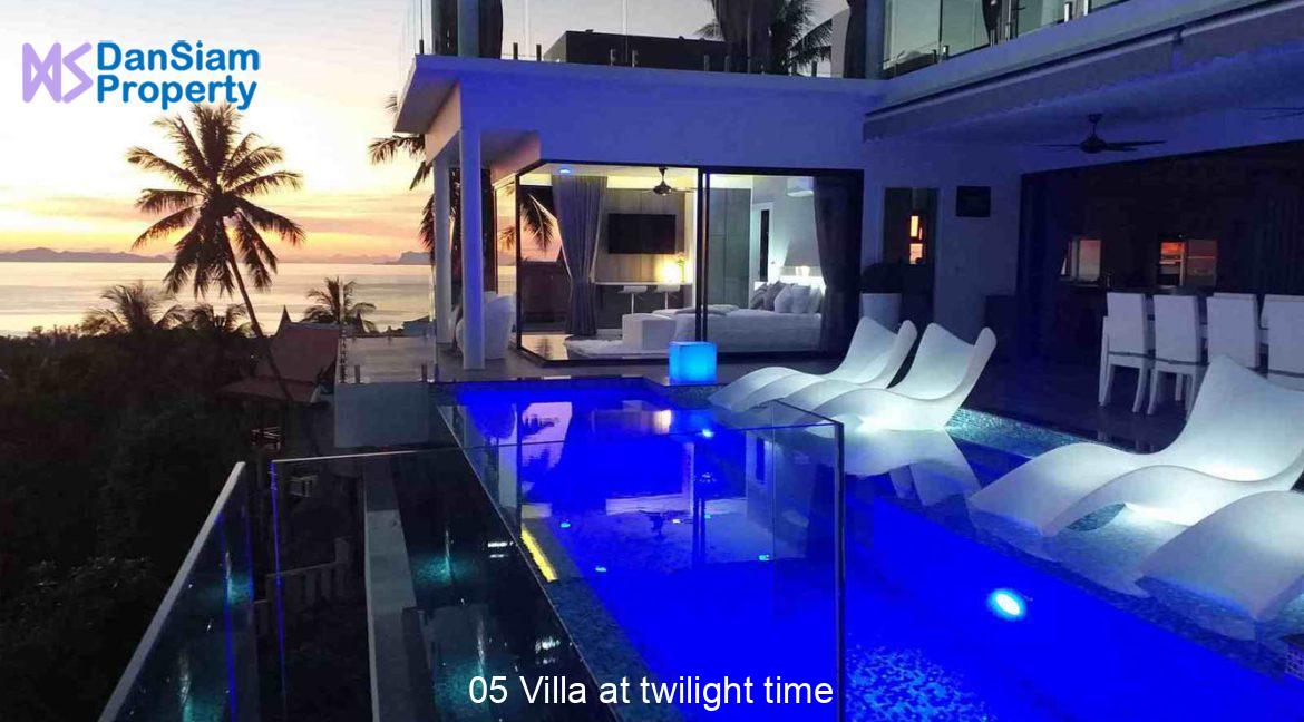 05 Villa at twilight time