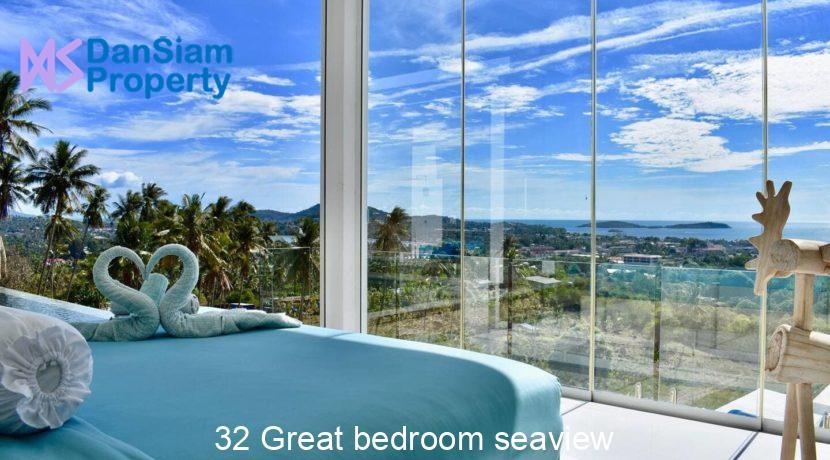 32 Great bedroom seaview