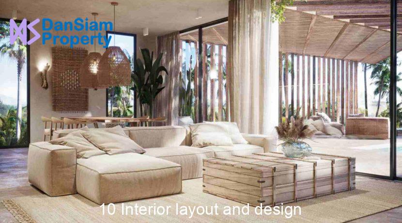 10 Interior layout and design