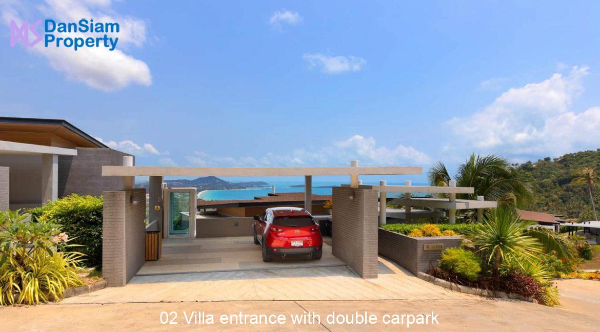 02 Villa entrance with double carpark