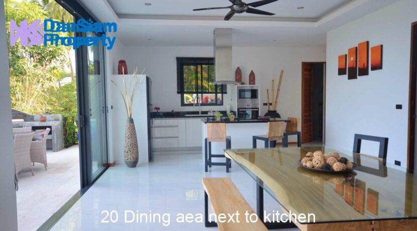 20 Dining aea next to kitchen