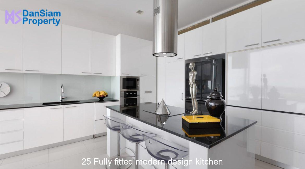 25 Fully fitted modern design kitchen