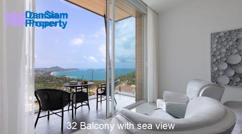 32 Balcony with sea view