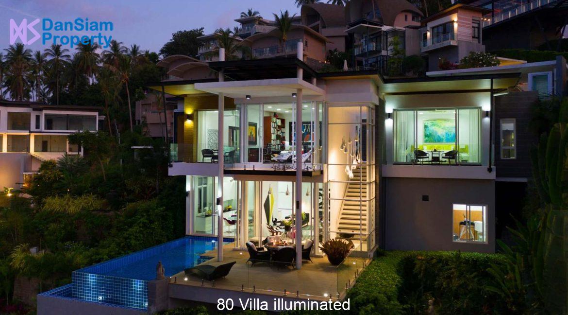 80 Villa illuminated