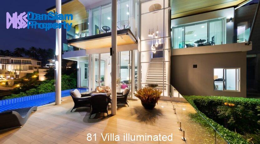 81 Villa illuminated