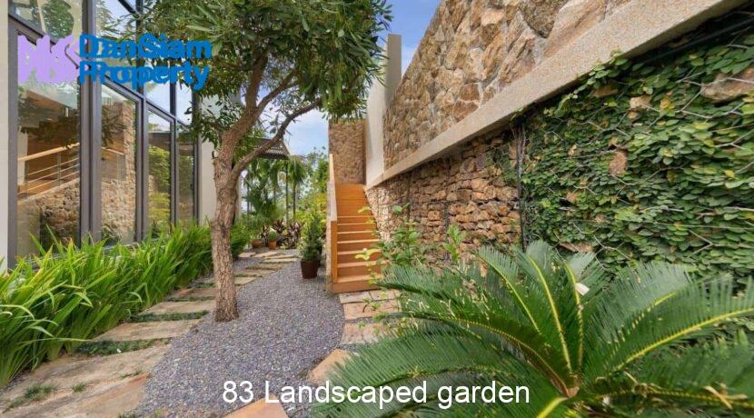 83 Landscaped garden