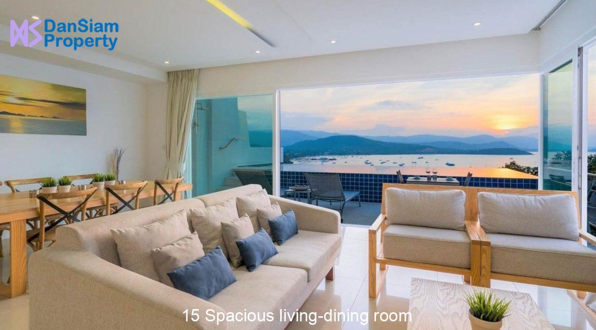 15 Spacious living-dining room