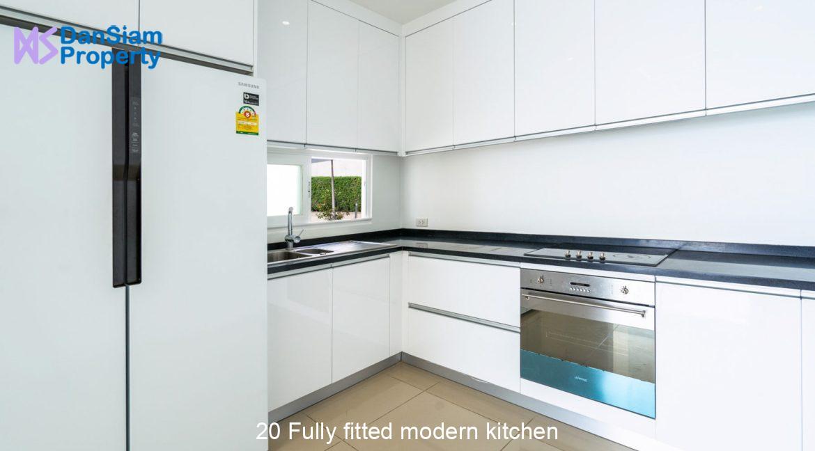 20 Fully fitted modern kitchen