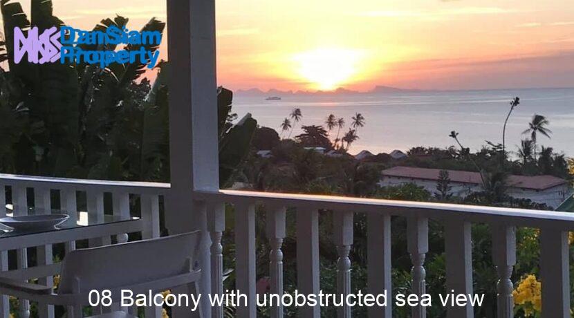 08 Balcony with unobstructed sea view