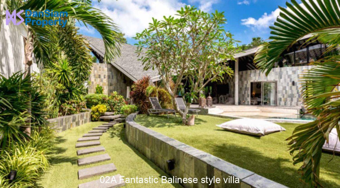02A Fantastic Balinese style villa