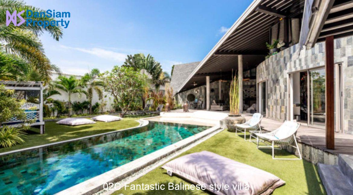 02C Fantastic Balinese style villa
