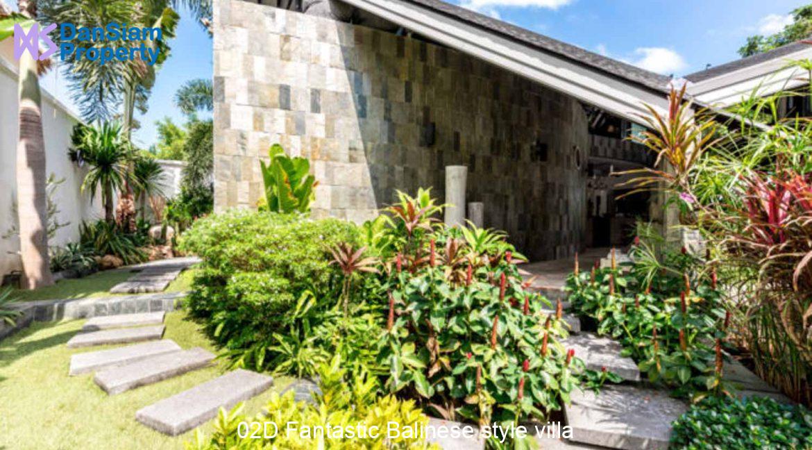 02D Fantastic Balinese style villa