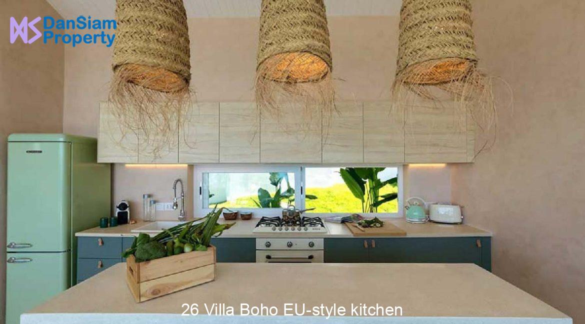 26 Villa Boho EU-style kitchen