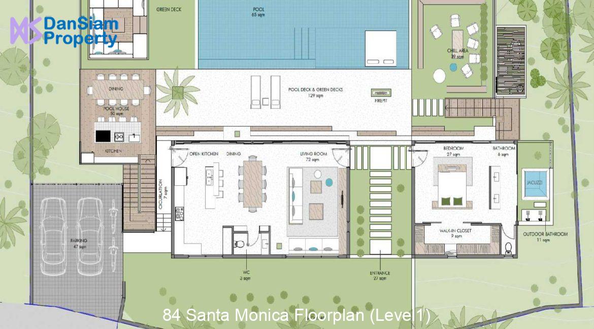 84 Santa Monica Floorplan (Level1)