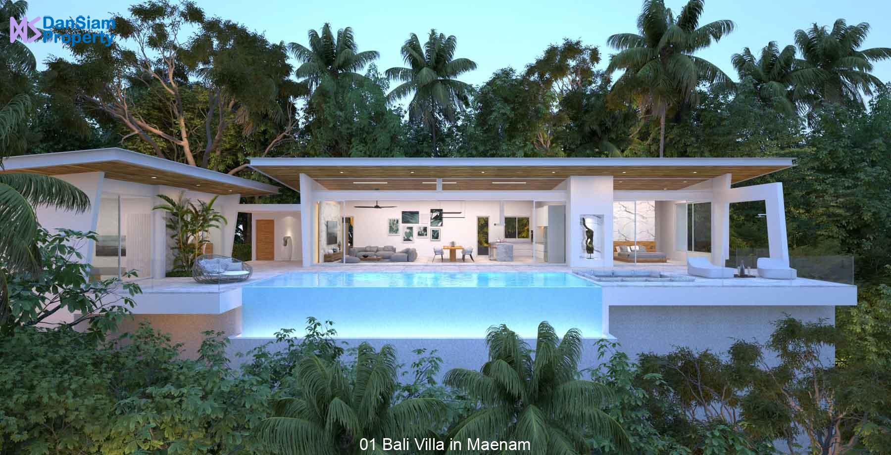 Modern Balinese Style 3-Bedrooms Villa With Sea View