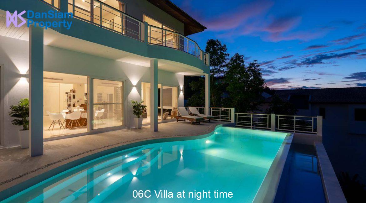 06C Villa at night time