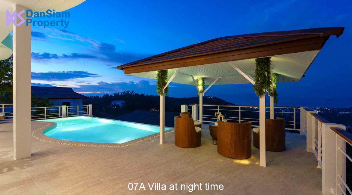 07A Villa at night time