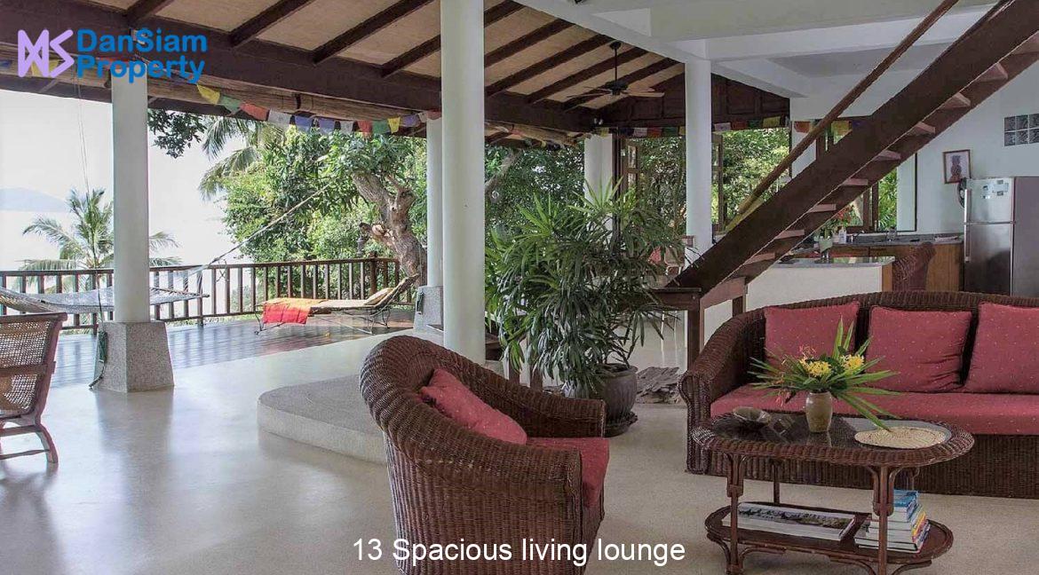 13 Spacious living lounge