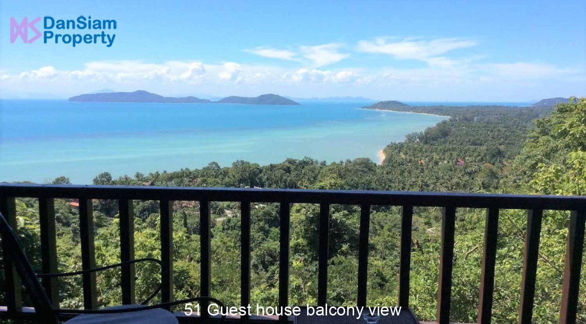 51 Guest house balcony view
