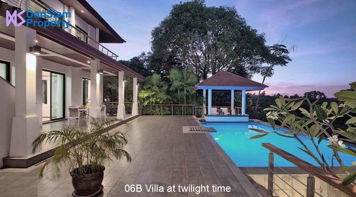 06B Villa at twilight time
