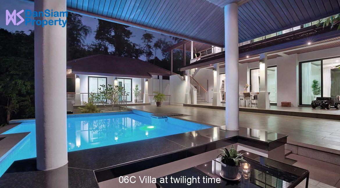 06C Villa at twilight time