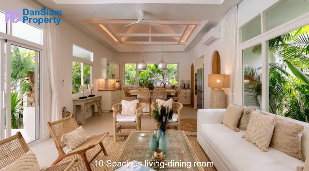 10 Spacious living-dining room