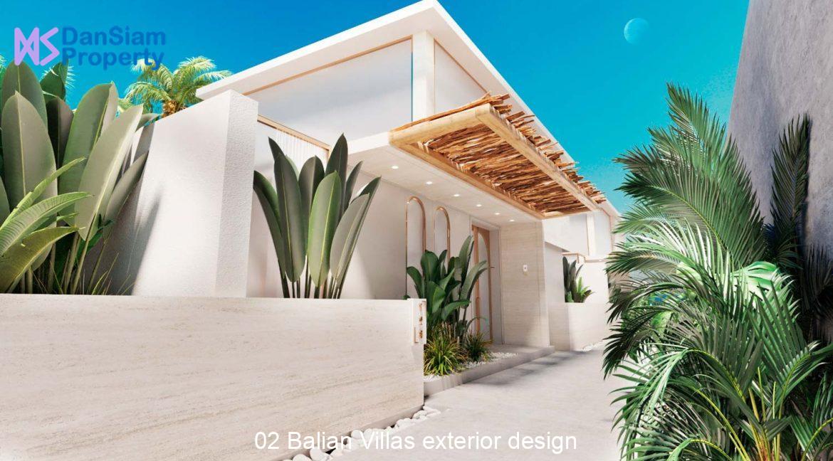 02 Balian Villas exterior design