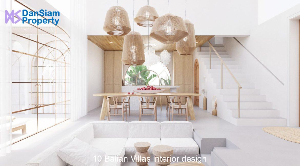 10 Balian Villas interior design