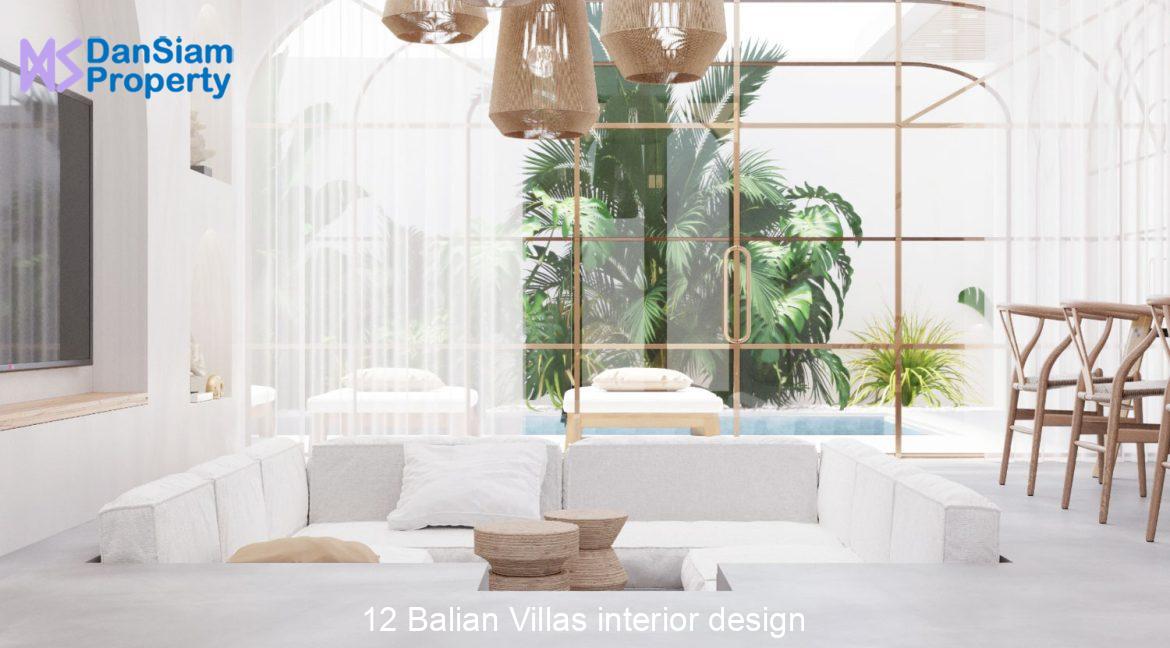 12 Balian Villas interior design