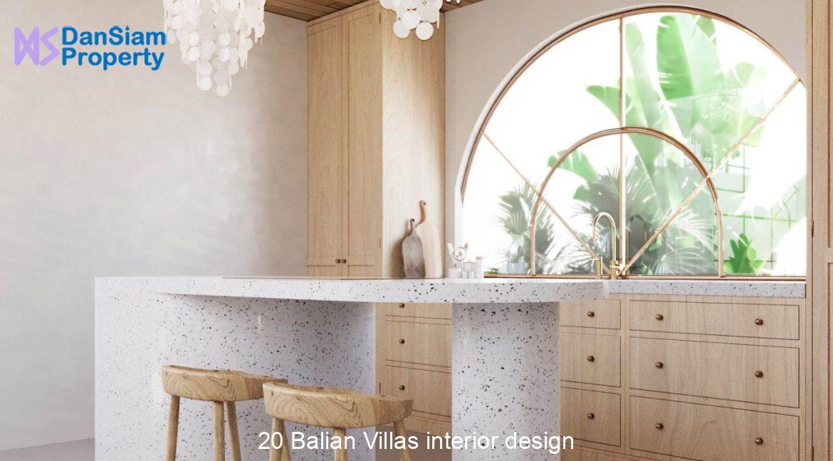 20 Balian Villas interior design