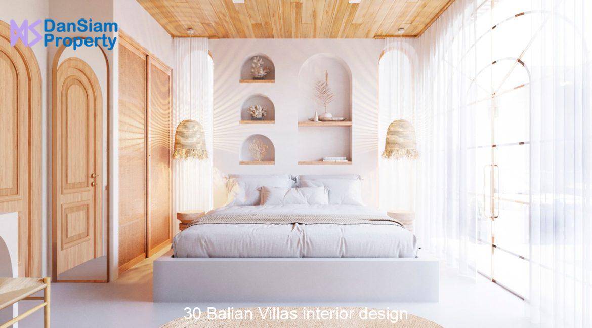 30 Balian Villas interior design