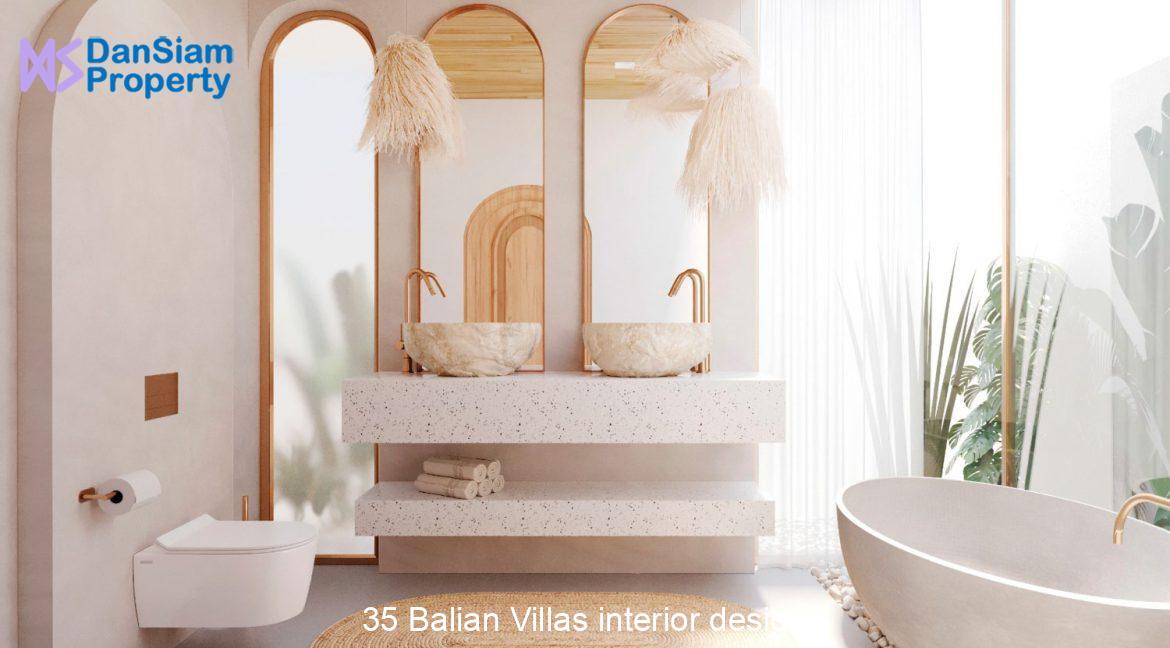 35 Balian Villas interior design